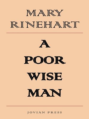 cover image of A Poor Wise Man